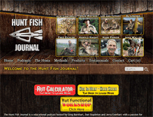 Tablet Screenshot of huntfishjournal.com